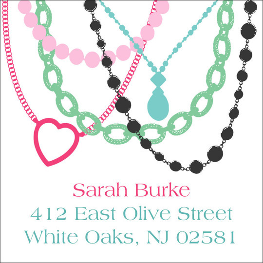Jewels Square Address Labels
